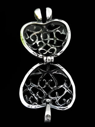 Silver Plated Heart Pearl Cage