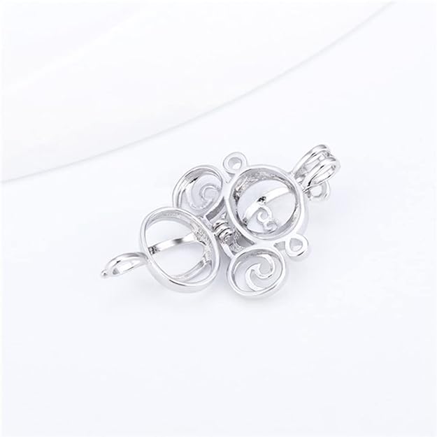 Silver Plated Carriage Pearl Cage