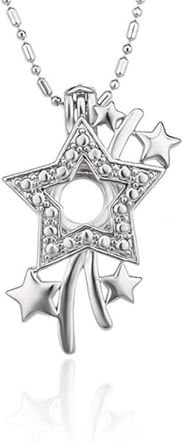 Silver Plated Star Pearl Cage