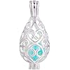 Silver Plated Teardrop Pearl Cage