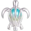 Silver Plated Turtle II Pearl Cage