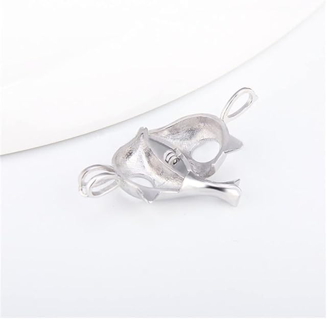 Silver Plated Dolphin Pearl Cage