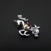 Silver Plated Unicorn Pearl Cage